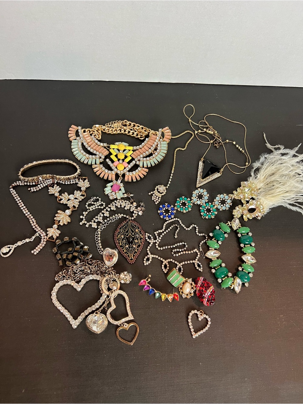 Crafter’s Lot of Rhinestone Blingy Repurpose Jewelry